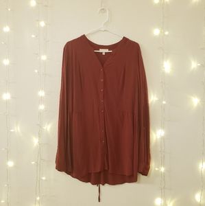 ModCloth maroon blouse